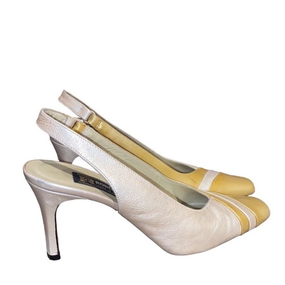 VINTAGE Roberto Capucci heeled leather shoes Size 6 - Picture 10 of 11